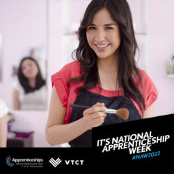 National Apprenticeship Week 2022 VTCT beauty image